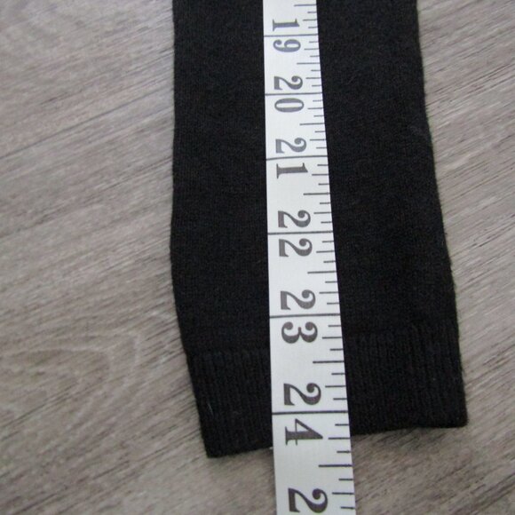 Guess Sheer Sequin Knit Blk Sweater Size Medium Long Sleeves Pullover metal logo - Picture 7 of 10